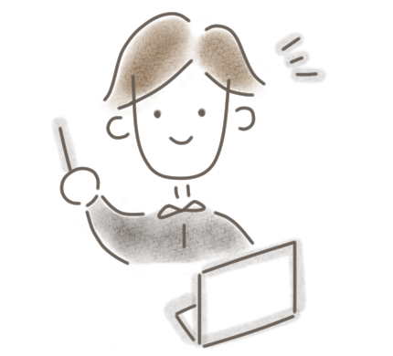 パソコン先生のイラスト